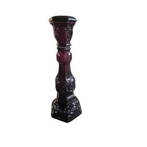 VINTAGE Avon 1876 Cape Cod Collection Ruby Red Candlestick